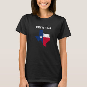 Camiseta Hecho En Texas Bandera del Estado