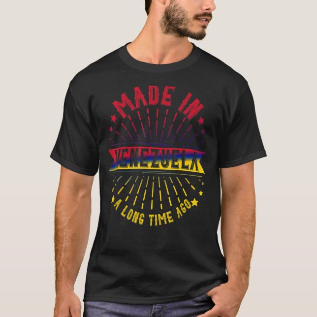 Camiseta Hecho En Venezuela Hace Tiempo Venezuela (Anverso)