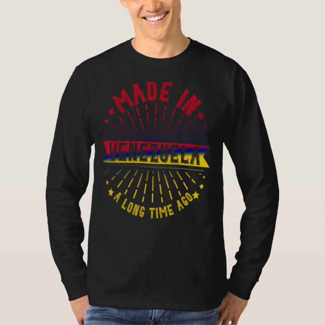 Camiseta Hecho En Venezuela Hace Tiempo Venezuela (Anverso)