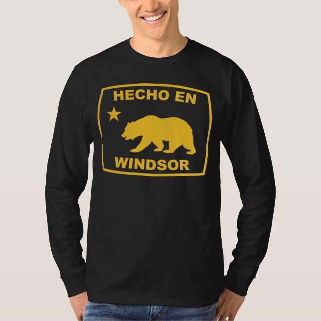 Camiseta Hecho en Windsor California Republic Pacific Coast (Anverso)