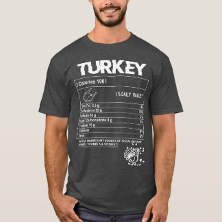 Camiseta Hecho nutricional de pavoReceta de comida de Acció