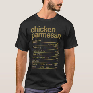 Camiseta Hecho Nutricional de Pollo Parmesano Navidad de Ac