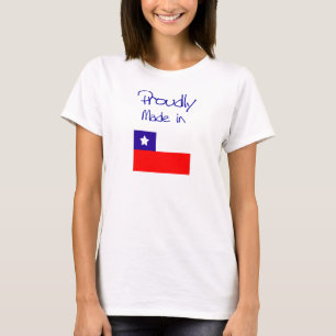 Camiseta Hecho orgulloso en chile