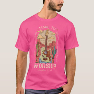 Camiseta Hecho Para Adorar A Boho Guitarra Cristiana Occide