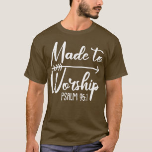 Camiseta Hecho Para Adorar A Navidades Salm Biblia Ch Relig