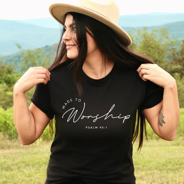 Camiseta Hecho para adorar el versículo de la Biblia de las (Subido por el creador)