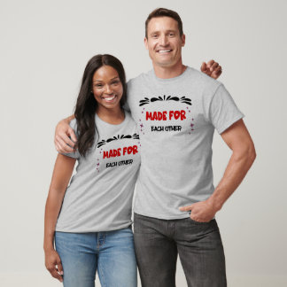 Camiseta Hecho Para Alguien Especial - Texto Rojo con Estre