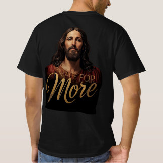 Camiseta Hecho para Más Jesús Fuente Dorada Cristiano