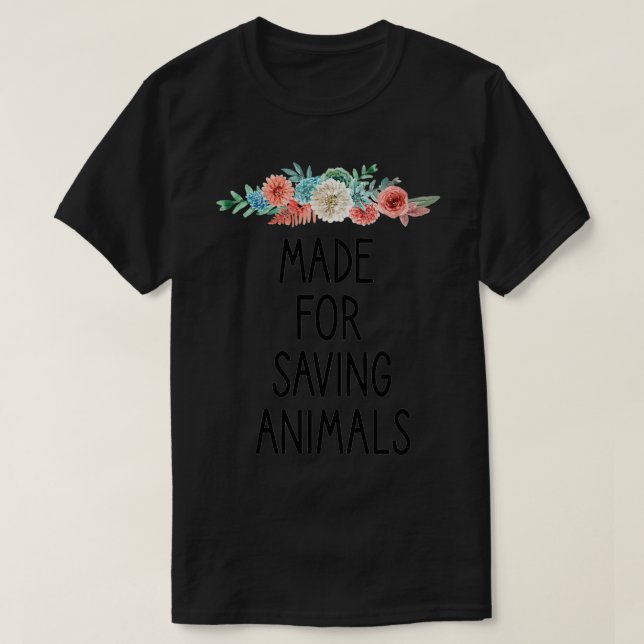 Camiseta Hecho para salvar animales Vet Veterinaria será la (Diseño del anverso)