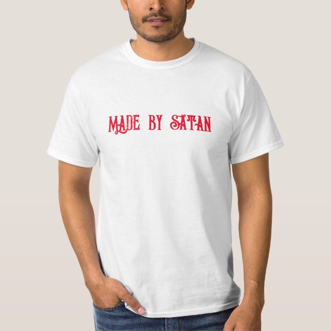 Camiseta Hecho por Satan (Anverso)