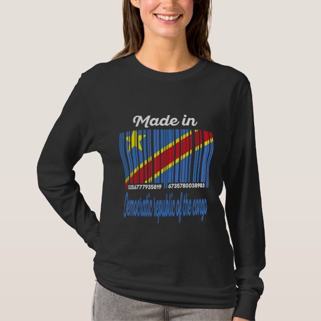 Camiseta Hecho República Democrática del Congo (Anverso)