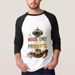 Camiseta Hecho Solo Con Indicaciones Divertido Robot De Caf