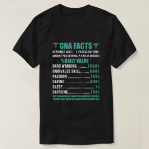 Camiseta Hechos de CNA %daily Value T-Shirt