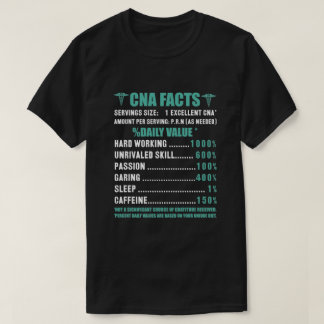 Camiseta Hechos de CNA %daily Value T-Shirt