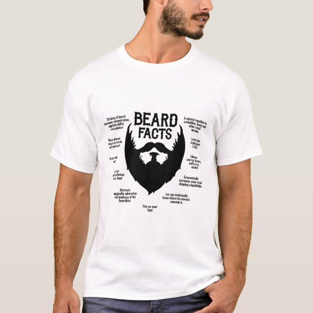 Camiseta Hechos de la barba (negro) (Anverso)