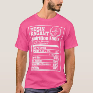 Camiseta Hechos de la nutrición de la mosina nagante