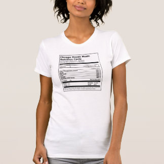 Camiseta Hechos de la nutrición de la música de la casa de