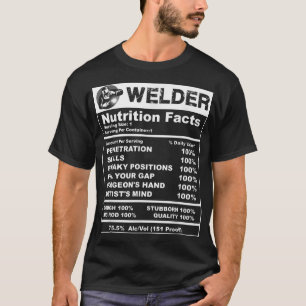 Camiseta Hechos de la nutrición de los hombres 