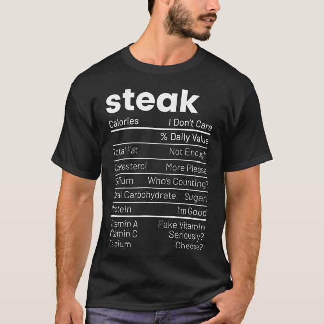 Camiseta Hechos de la nutrición del filete Hechos de la car (Anverso)
