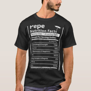 Camiseta Hechos de la nutrición pepita para Pepe