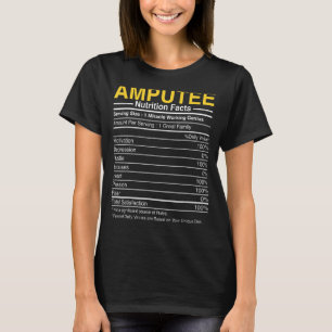 Camiseta Hechos de nutrición amputada - divertida protesta