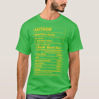 Camiseta Hechos de nutrición au
