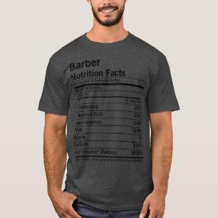 Camiseta Hechos de nutrición de barbero 2