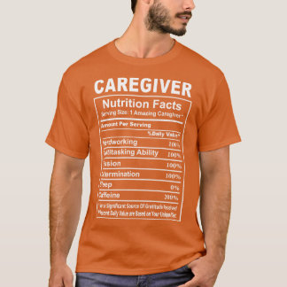 Camiseta hechos de nutrición de cualquier persona
