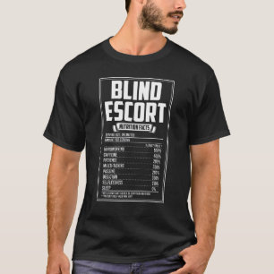 Camiseta Hechos de nutrición de escolta ciega