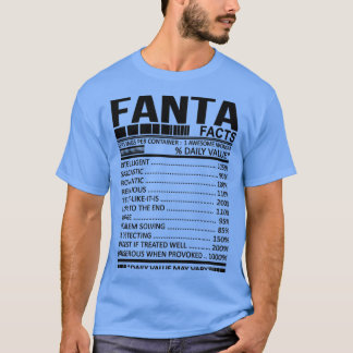 Camiseta Hechos de nutrición de FANTA