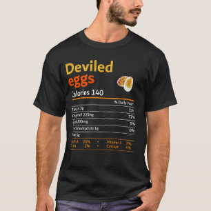Camiseta Hechos De Nutrición De Huevos Desviados Cstuma De