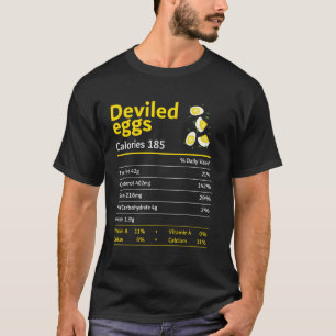 Camiseta Hechos De Nutrición De Huevos Desviados Cstuma De 