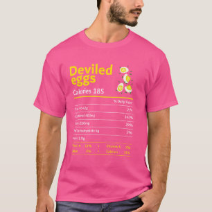 Camiseta Hechos De Nutrición De Huevos Desviados Cstuma De 
