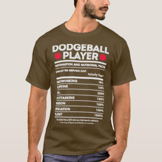 Camiseta Hechos de nutrición de jugador de béisbol