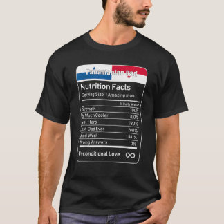 Camiseta Hechos de nutrición de papá panameño