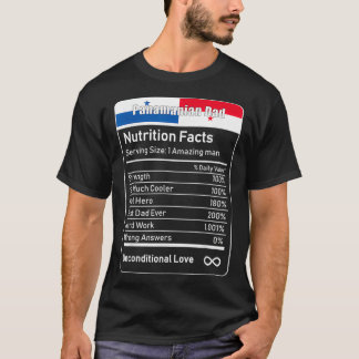 Camiseta Hechos de nutrición de papá panameño