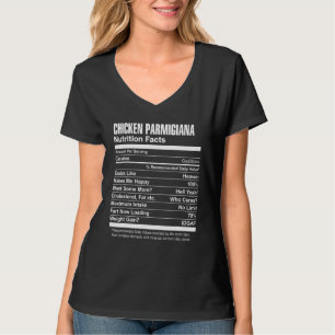 Camiseta Hechos de nutrición de pollo Parmigiana