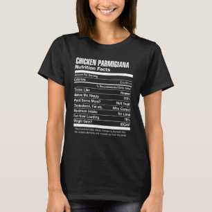 Camiseta Hechos de nutrición de pollo Parmigiana