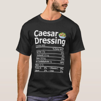 Camiseta Hechos De Nutrición De Vestido De Ensalada César Q