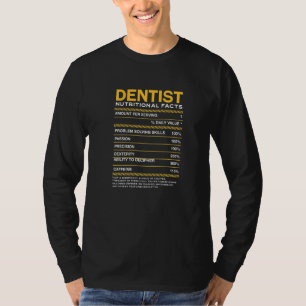 Camiseta Hechos de nutrición dental Dental Specialist Tooth
