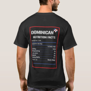 Camiseta Hechos de nutrición en República Dominicana