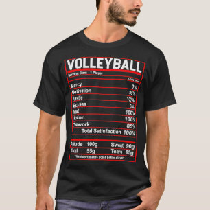 Camiseta Hechos de nutrición por voleibol 2