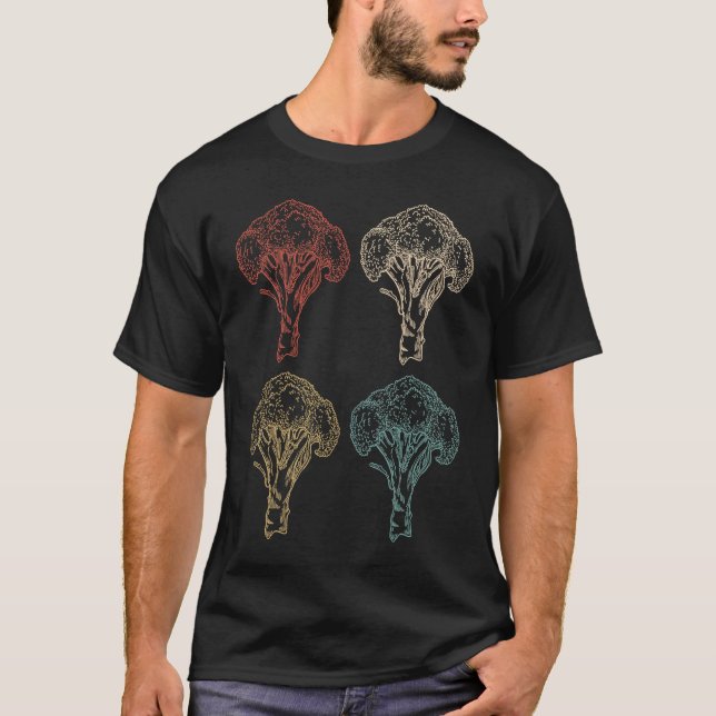 Camiseta Hechos de nutrición vegetal de brócoli Vegetariano (Anverso)