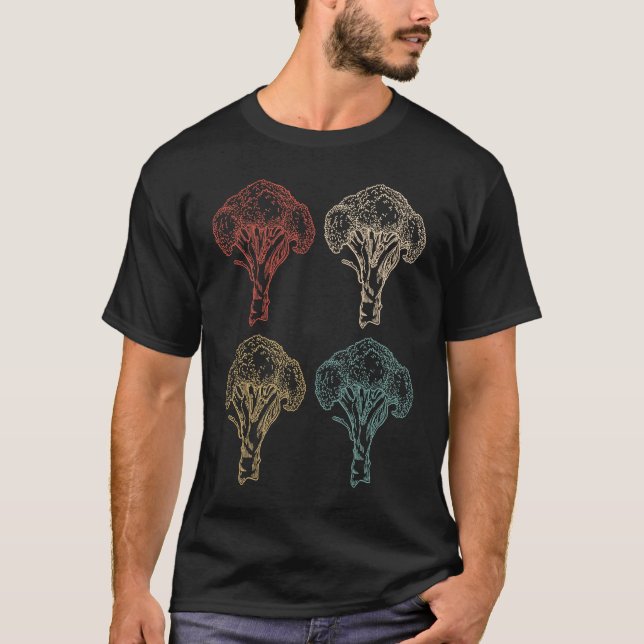 Camiseta Hechos de nutrición vegetal de brócoli Vegetariano (Anverso)