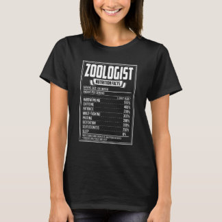 Camiseta Hechos de nutrición zoológica
