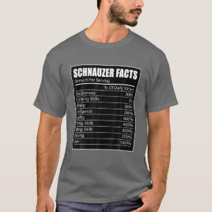 Camiseta Hechos del propietario de Schnauzer, Dog Lover Sch
