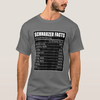 Camiseta Hechos del propietario de Schnauzer, Dog Lover Sch
