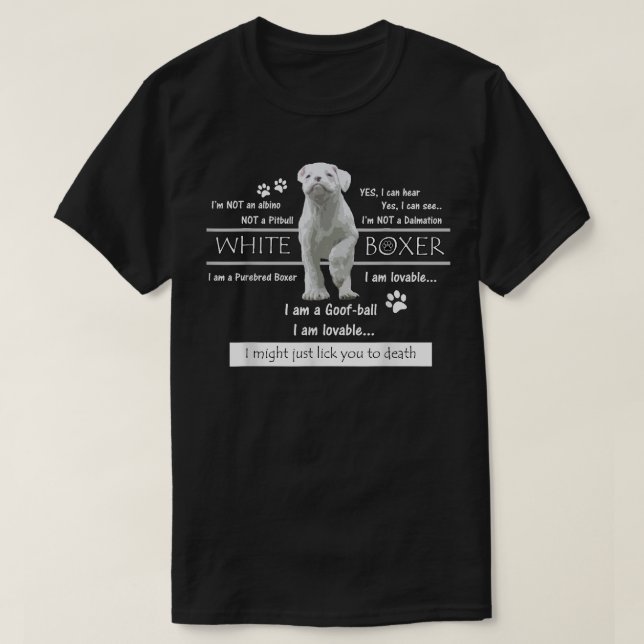 Camiseta Hechos del White Boxer (Diseño del anverso)