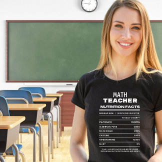Camiseta Hechos divertidos sobre la nutrición de los maestr