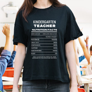 Camiseta Hechos divertidos sobre la nutrición de los profes